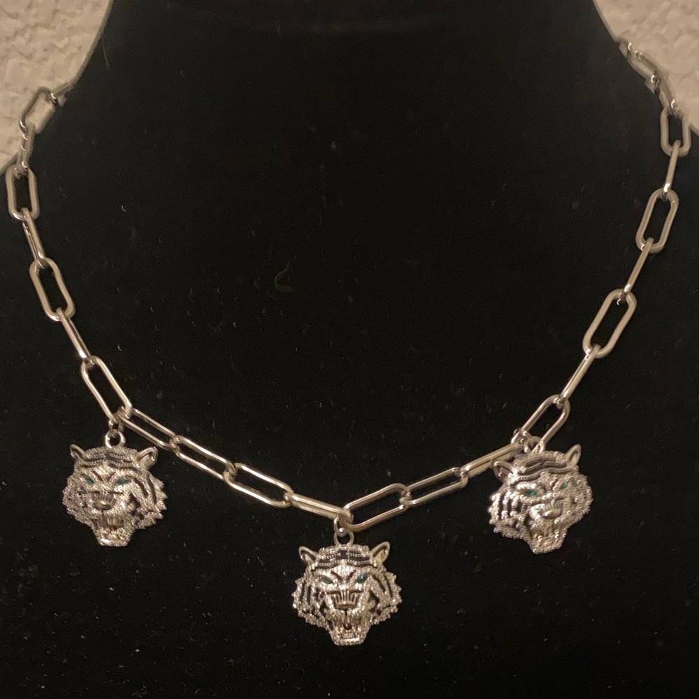 Tiger Pendant Necklace